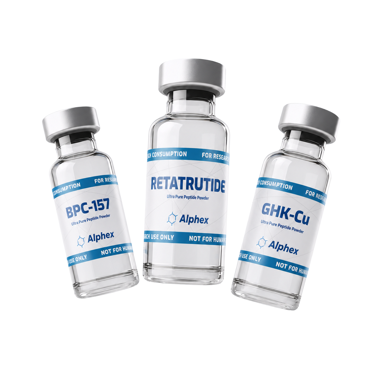 Alphex research peptide vials